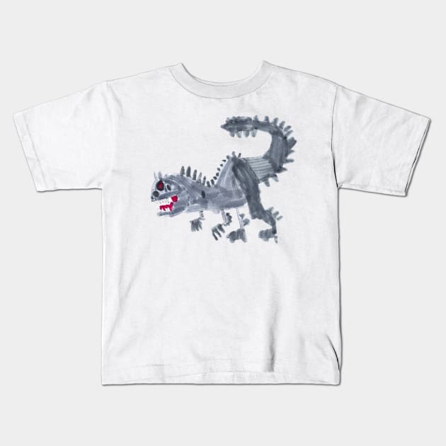 Indominus Rex Dinosaur | Kids Fashion | Kid's Drawing | Roar | Unique Design Kids T-Shirt by TheWillbreyShop